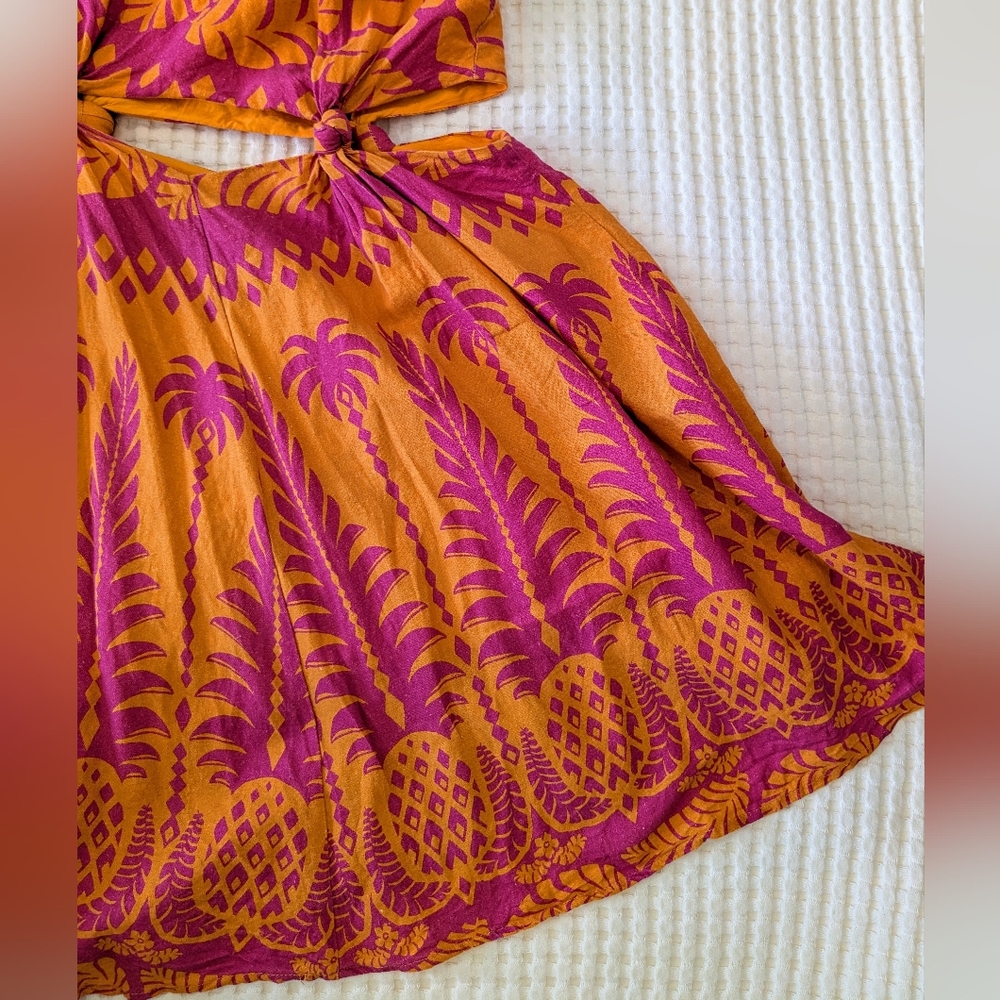 FARM Rio Pink and Orange Mini Dress - Picture 15 of 16